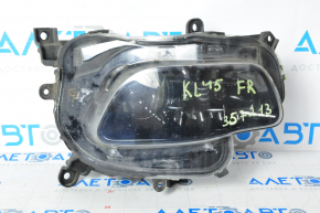 Headlight front right Jeep Cherokee KL 14-16 prerest halogen black, broken fasteners