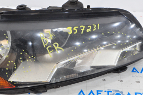 Headlight front right VW Passat b7 12-15 USA bare scratches, pokes