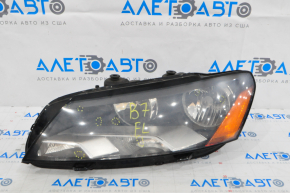 Headlight front left VW Passat b7 12-15 USA bare for polishing, pokes