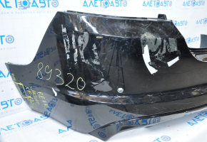 Jaguar XF X250 07-15 black bare rear bumper, for parking sensors, with a lower lip, torn fasteners, dents