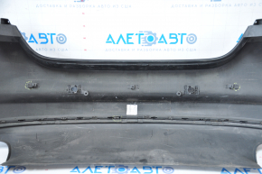 Jaguar XF X250 07-15 black bare rear bumper, for parking sensors, with a lower lip, torn fasteners, dents