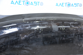 Jaguar XF X250 07-15 black bare rear bumper, for parking sensors, with a lower lip, torn fasteners, dents