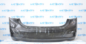 Rear bumper bare Chevrolet Cruze 16 - without parking sensors, graphite, tears, dented, broken fasteners, sawed, scratches