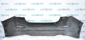 Rear bumper bare Chevrolet Cruze 16 - without parking sensors, graphite, tears, dented, broken fasteners, sawed, scratches