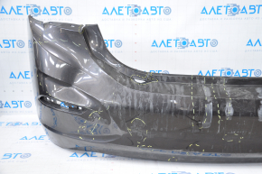 Rear bumper bare Chevrolet Cruze 16 - without parking sensors, graphite, tears, dented, broken fasteners, sawed, scratches