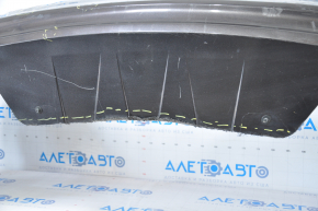 Rear bumper bare Chevrolet Cruze 16 - without parking sensors, graphite, tears, dented, broken fasteners, sawed, scratches