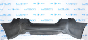 Rear bumper bare Nissan Altima 16-18 rest black dented, tears, broken fasteners
