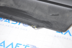 Rear bumper bare Nissan Altima 16-18 rest black dented, tears, broken fasteners