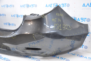 Rear bumper bare Mazda 6 13-17 usa graphite dented, tears, broken fasteners, sawed