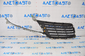 Radiator grill left Lincoln MKC 15-18 prerest with frame, cracked, chrome defect