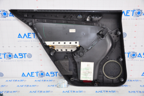Door trim card rear right VW Jetta 11-18 USA black with gray chrome insert
