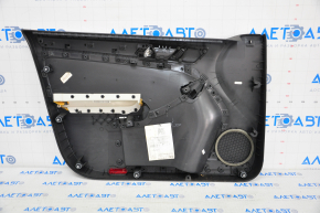 Door trim card front right VW Jetta 11-16 USA black with gray chrome insert