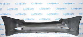 The rear bumper is bare, Lexus RX350 RX450h 10-15 graphite, dented, with tears and broken fasteners.