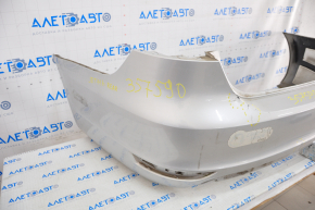 Bare rear bumper VW Jetta 12-14 USA hybrid, silver, dents, broken mount
