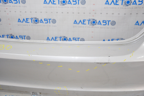 Bare rear bumper VW Jetta 12-14 USA hybrid, silver, dents, broken mount