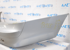 Rear bumper bare Mercedes W221 07-09 pre-rest silver, fasteners torn, broken, filed down from below, painted