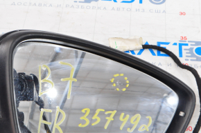 Right side mirror complete VW Passat b7 12-15 USA type as b8 6 pins, turn signal, black, element came off, scratches