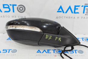 Right side mirror complete VW Passat b7 12-15 USA type as b8 6 pins, turn signal, black, element came off, scratches