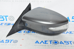 Left side mirror complete Nissan Altima 13-18 5 pins, turn signal, graphite, scuffed