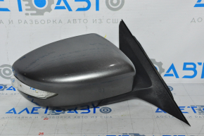 Side mirror right complete Nissan Altima 13-18 5 pins, turn signal, graphite, broken turn signal, pressed