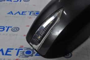 Side mirror right complete Nissan Altima 13-18 5 pins, turn signal, graphite, broken turn signal, pressed