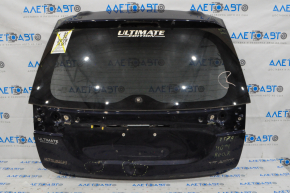 Naked trunk door with glass Mitsubishi Outlander 16-16 blue D14, dents, cracks