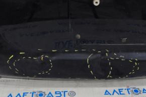 Naked trunk door with glass Mitsubishi Outlander 16-16 blue D14, dents, cracks