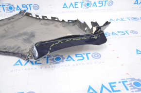 Rear bumper bare right fang Jeep Cherokee KL 14-18 blue part of the fastening is torn off, tear, breakage of the fastening
