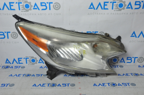 Headlight front right Nissan Versa Note 13-16 bare pre-restoration, for polishing