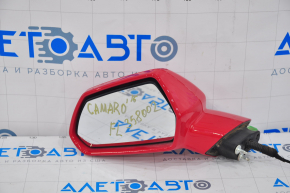 Left side mirror assembly Chevrolet Camaro 16- 3 pins, red