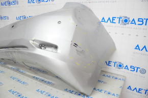 Bare rear bumper Lexus CT200h 11-13 pre-rest, without left part, dented, crack