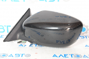 Side mirror left complete Nissan Rogue 14-17 3 pins, black