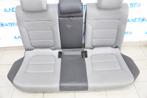 Rear row of seats 2 row VW Jetta 11-16 USA leather gray+black