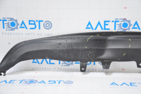 The rear bumper lip of Toyota Camry v55 15-17 usa LE is dented, filed, the fastening is torn, the guides are broken