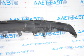 The rear bumper lip of Toyota Camry v55 15-17 usa LE is dented, filed, the fastening is torn, the guides are broken