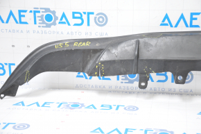 The rear bumper lip of Toyota Camry v55 15-17 usa SE is dented, torn, guides are broken