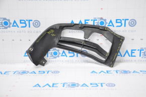 Front bumper lip lower left Lexus RX350 RX450h 10-12 pre-restoration tears, torn off fragment, filed down