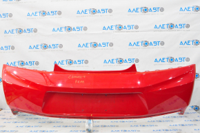 Rear bumper bare Chevrolet Camaro 16- without parking sensors red