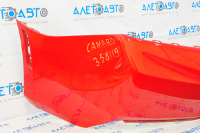 Rear bumper bare Chevrolet Camaro 16- without parking sensors red