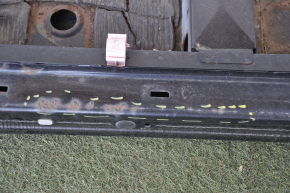 Front left quarter Toyota Prius 30 10-15 black with central pillar, corrosion, bumps