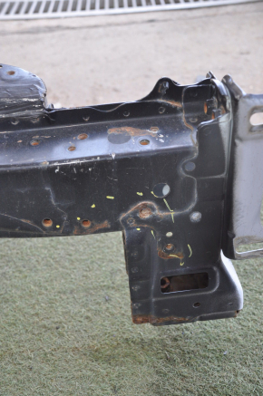 Front left quarter Toyota Prius 30 10-15 black with central pillar, corrosion, bumps