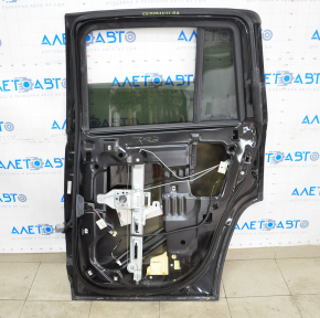 Door assembly rear right Jeep Compass 11-16 black PX8, mechanical window lift, butt