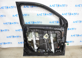 Door assembly front left Jeep Compass 11-16 black PX8, mechanical window lift, dented