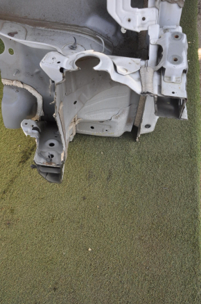 Front left quarter Chevrolet Volt 11-15 white with central pillar, dented, side member sawed off