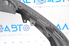 Front bumper lip Toyota Highlander 14-16 fasteners torn, grille torn, scratches
