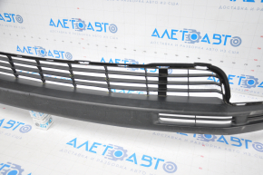 Front bumper lip Toyota Highlander 14-16 fasteners torn, grille torn, scratches