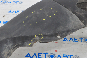 Front bumper lip Ford Escape MK3 17-19 rest, structure is worn, broken