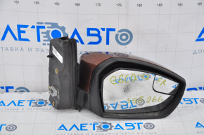 Right side mirror complete Ford Escape MK3 17-19 rest 3 pins, brown, element for replacement