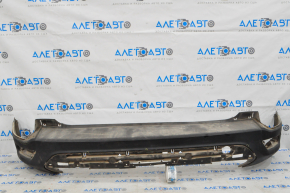 Rear bumper bare Ford Escape MK3 17-19 rest without parking sensors structure, dent, scuffed