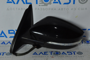 Left side mirror complete VW Jetta 11-18 6 pins, turn signal, black, scratches